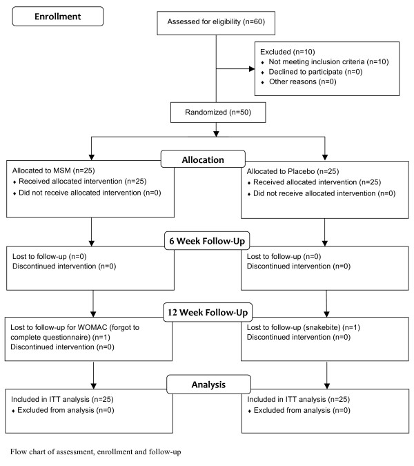 Study msm and osteoarthritis