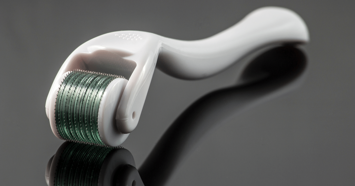 A derma roller for microneedling scalp