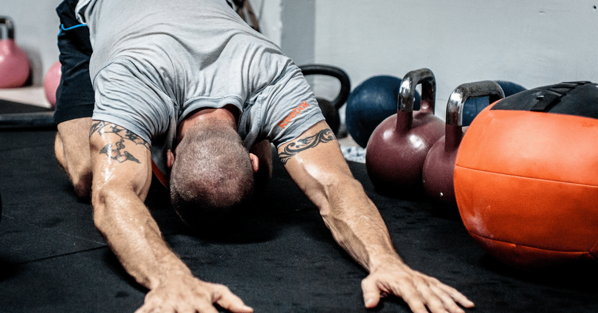 A man doing exercise