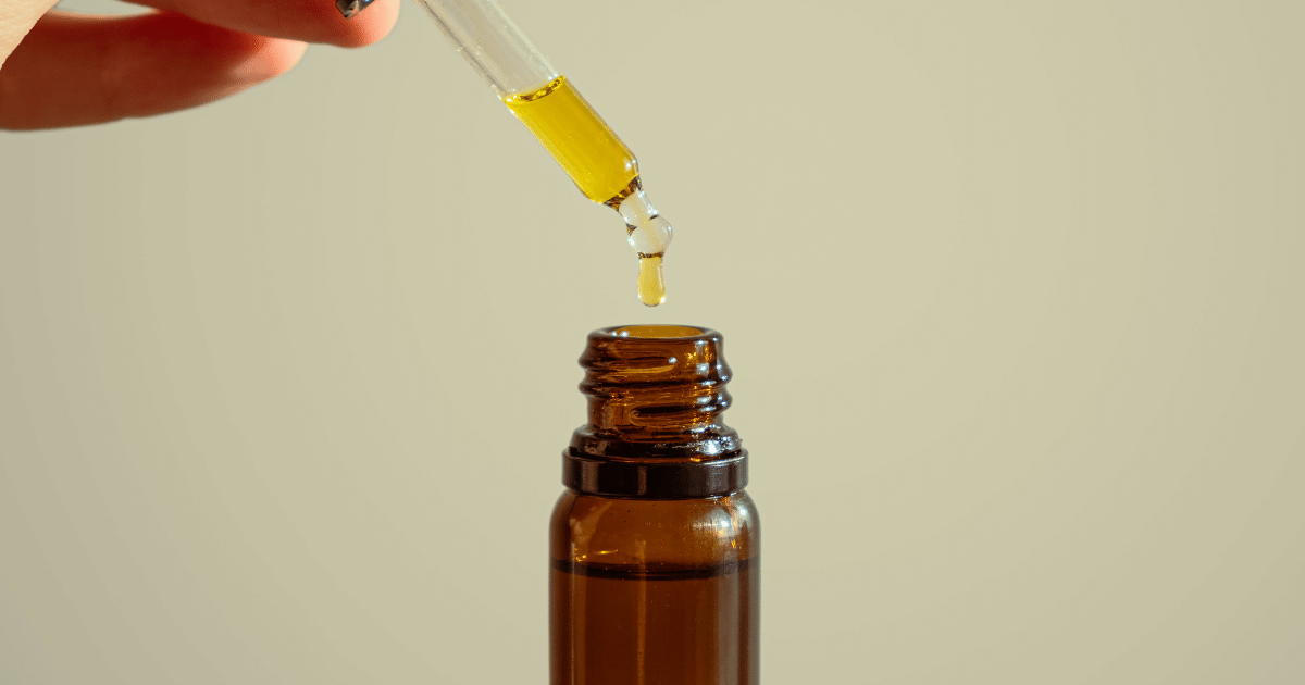 Photo of essential oil bottle